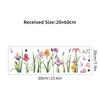 Aquarell Sommer Schmetterling Blume Landschaft Selbstklebender Fensteraufkleber Beidseitig Sichtbares Glasdekor für Schaufenster