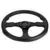 Qiilu Universal Racing Car Sports Steering Wheel Deep Dish 6-Bolt 06 (Deep Dish) - 350mm (13.78 inches) Modified Accessories (Black)