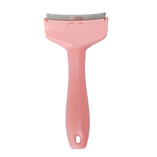 V-Tooth Deshedding Comb Pet Hair Removal Grooming Brush 1mm Teeth Shedding Comb with Ergonomic Handle for Dogs Cats