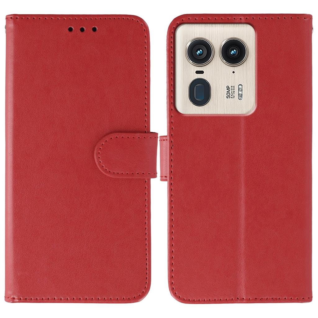 For Motorola Edge 50 Ultra 5G/Moto X50 Ultra 5G Case PU Leather Flip Wallet Phone Cover with Strap