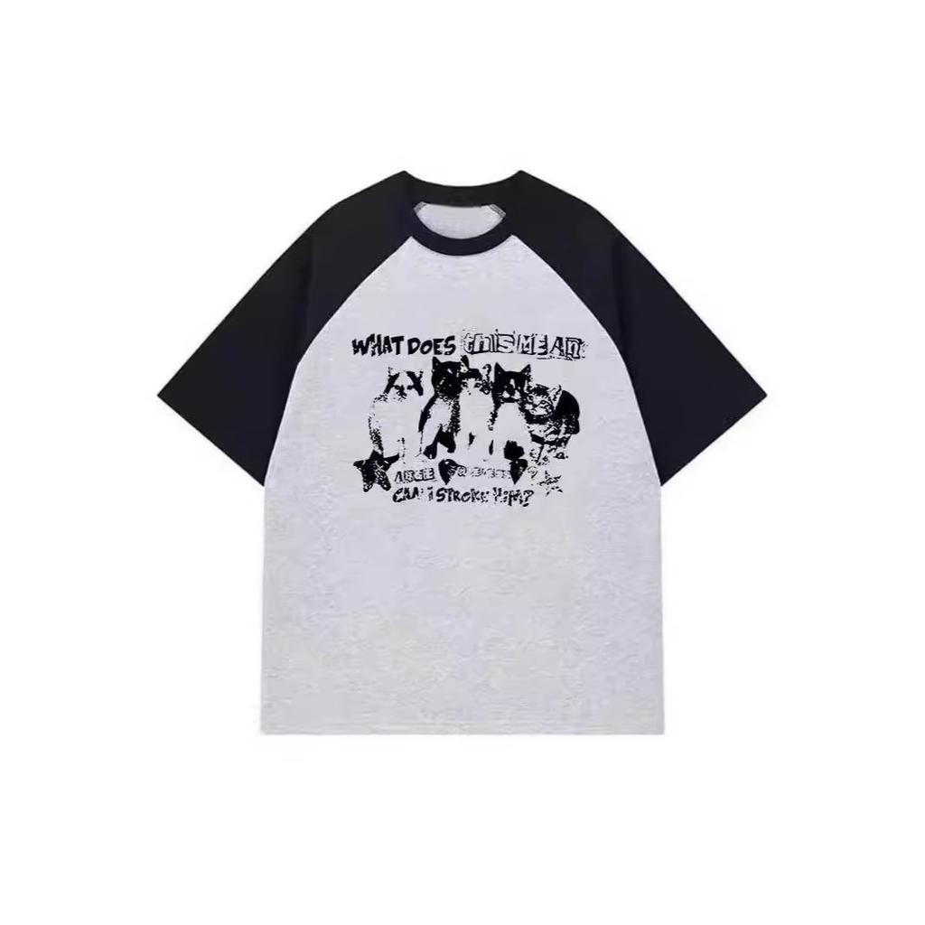 Cotton Casual Shoulder Length Short Sleeved T-shirt for Women In Summer Loose Plus Size Mm200 Pounds Trendy Top
