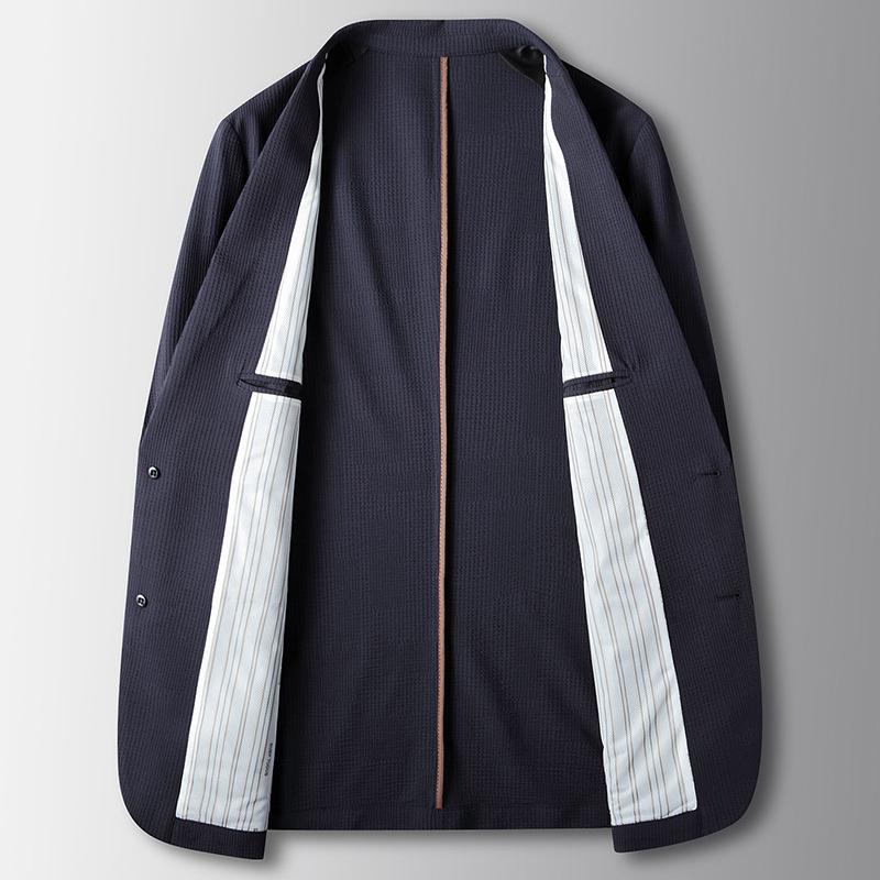 Spring and Summer New High-luxury Quality Single-west Middle-aged and Young People Business Micro-elastic Convenience Jacket