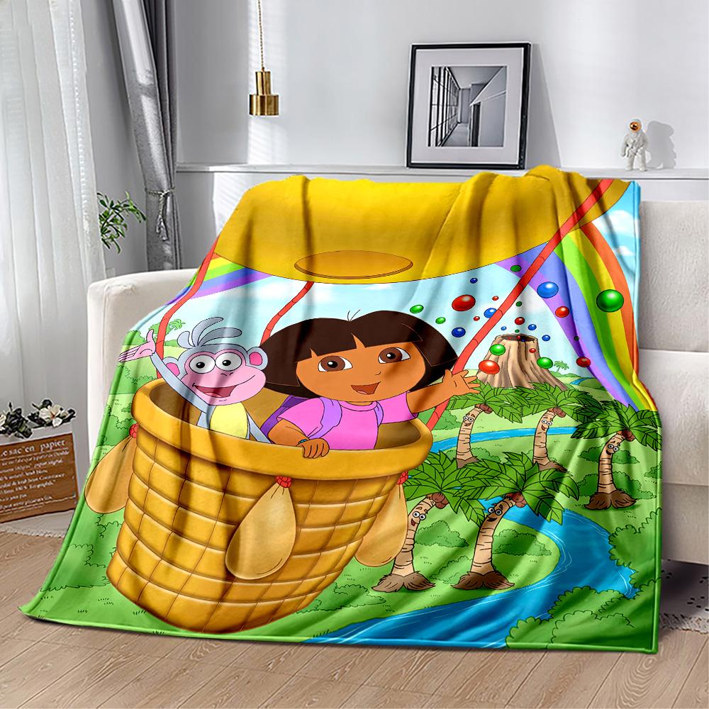 Dora Explorer Blanket Soft Warm Cozy Perfect for Picnics Couch Office All-Season Use Warmthful Decor Ideal Gift for Friends Family Couples Picnic