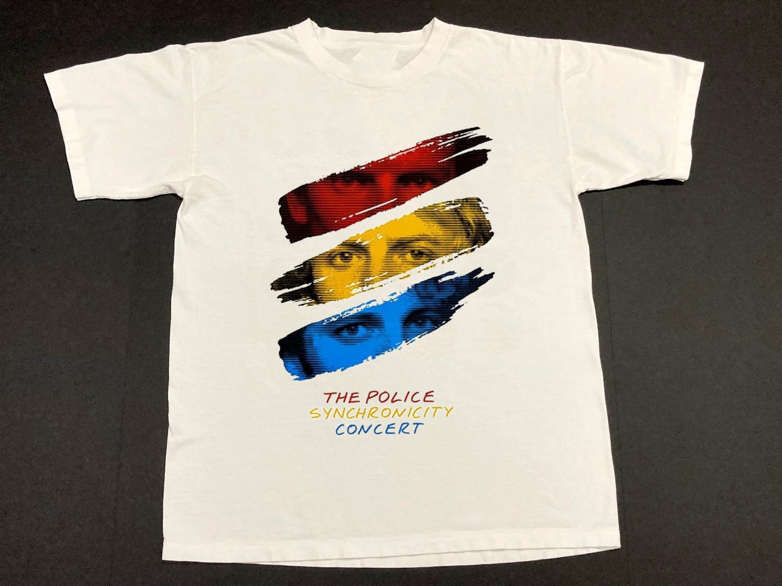 Rare The Police Synchronicity Cotton White All Size Tee Shirt XL