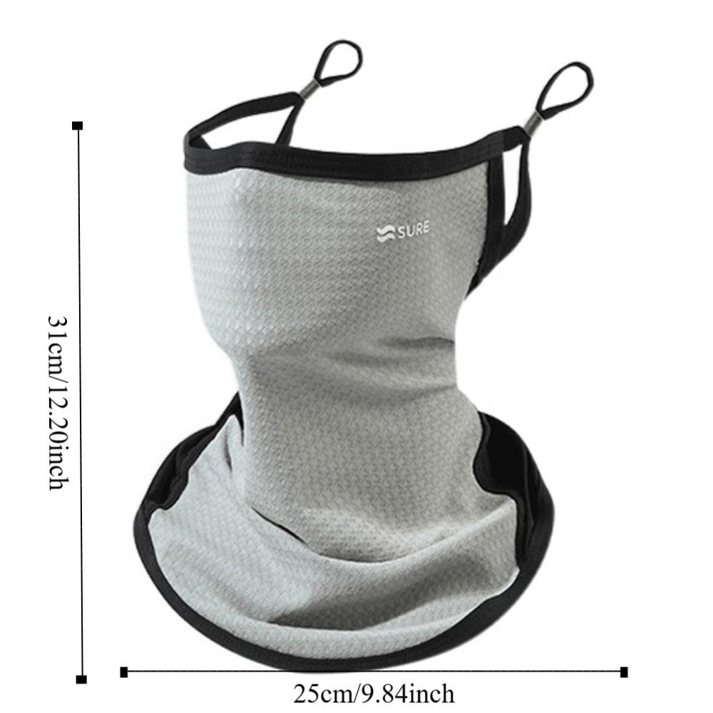 Sunshade Sunscreen Face Cover Solid Color UV Protection Veil Men's Sunscreen Face Mask  Gardening