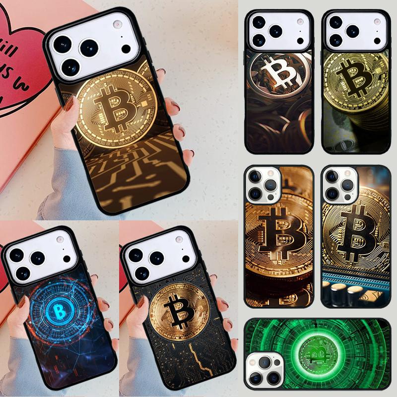 Bitcoin BTC Phone Case For iPhone 17 Air 14 15 13 12 Max Cover For Apple 14 15 16 16e 11 Pro Max Plus Coque