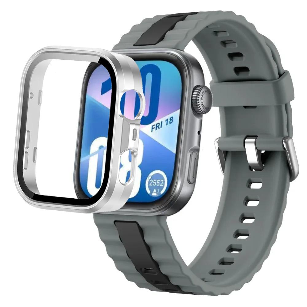 Silikonarmband+PC-Hülle für Huawei Watch Fit 4/Fit 4 Pro Intelligentes Armbandteile für Huawei Watch Fit 3 Uhr Schutzhülle