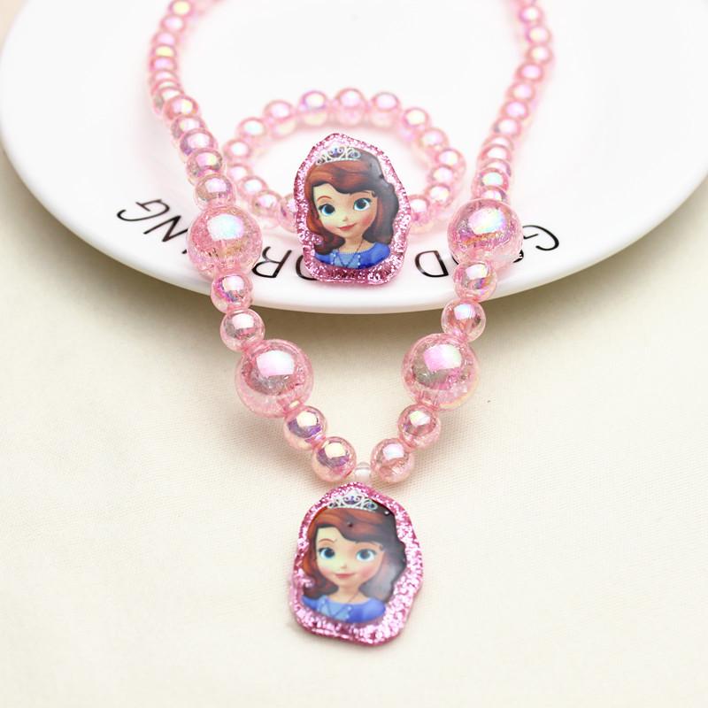 

Princess Children s Acrylic Necklace Set - Baby Jewelry for Kindergarten Prizes