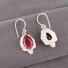 Pink Tourmaline Gemstone Earrings 925 Sterling Silver Jewelry Anniversary Gift EE-163-16
