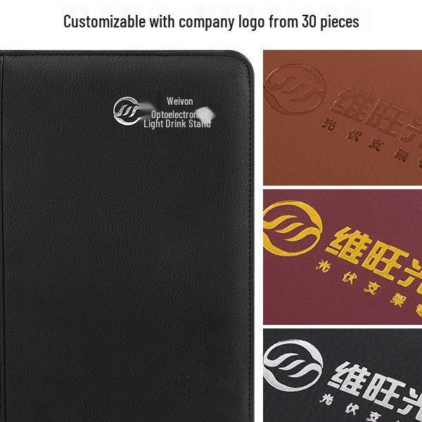 A5 Retro Leather Zipper Binder: Multifunctional Loose-leaf Notebook with Detachable A6 Section