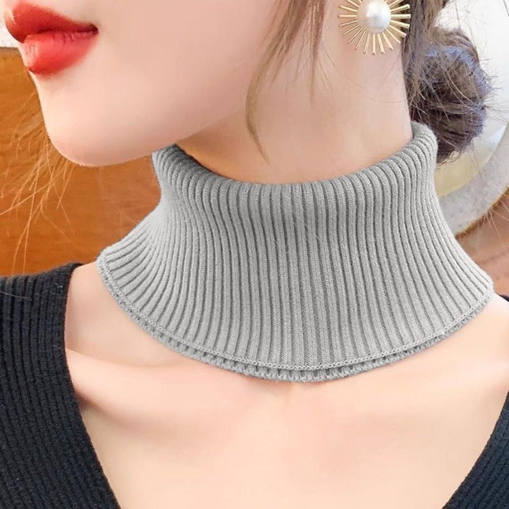 Knitted Neck Warmer Detachable Turtleneck New Fake Collar Gift