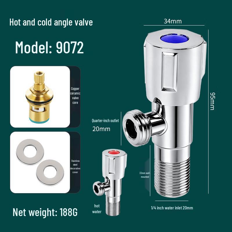 Di Rui En Stainless Steel Washing Machine Faucet 2-Pack