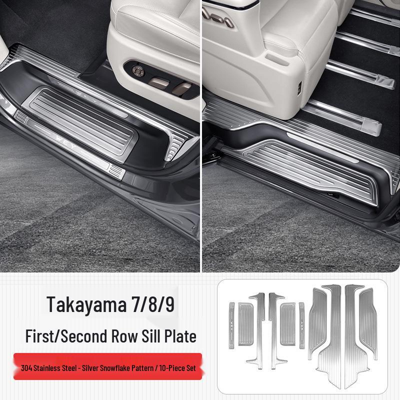 Stainless Steel Scuff Plate Welcome Pedal Protector for Wey Gaoshan 7/8/9