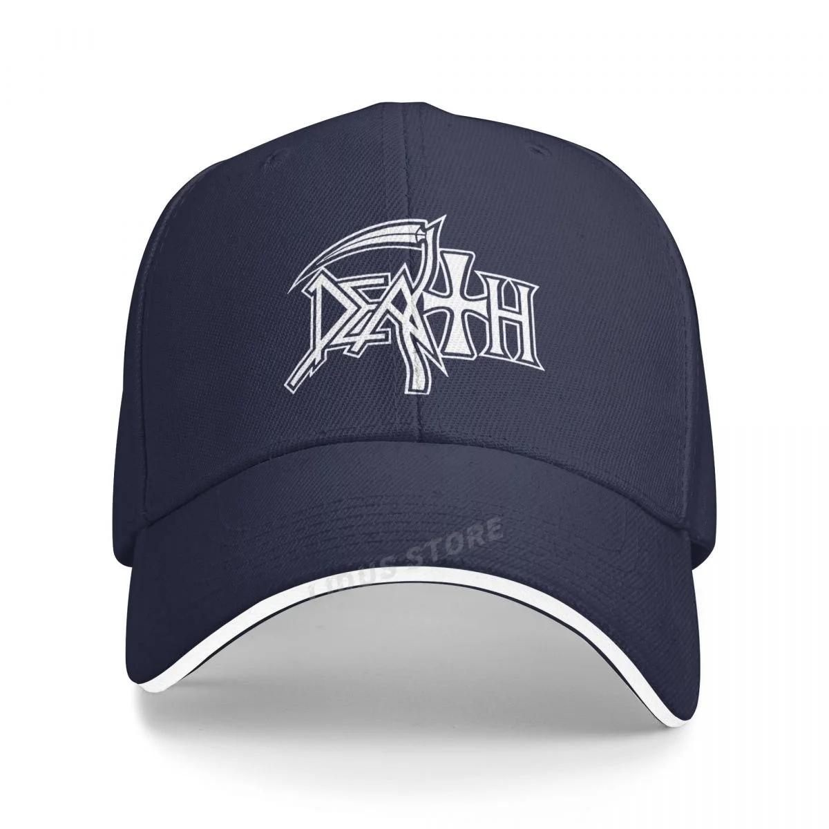 

ROCK BAND HEAVY METAL Death Caps Men Women Cool Cotton Adjustable Baseball Cap Hip Hop Music Hats Adjustable темно-синього кольору