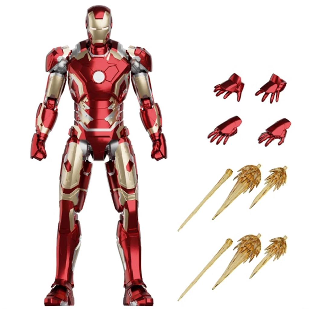 HiPlay Fondjoy Iron Man MK43 1/7 Scale Pre-Colored Plastic Model Kit, Approximately 260mm Tall