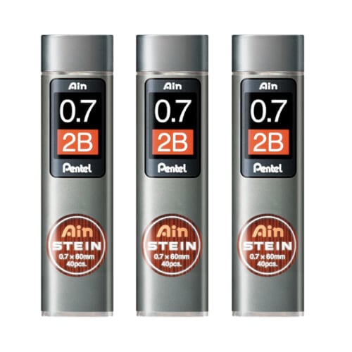 Pentel Stein Refill 0.7 2B C277-2B Set of 3