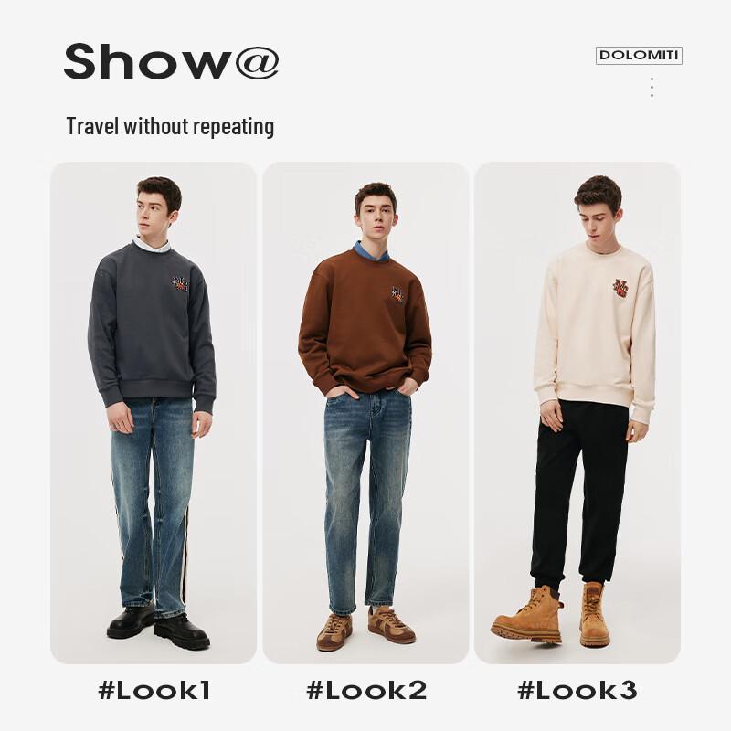 NVG·YOUNG Men's Autumn Loose Fit Pullover Sweatshirt