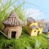 1 Pcs Stone House Cartoon House Miniature Ornament Resin Bonsai Dollhouse Fairy Garden Decoration