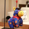 Creative Plush Horse Keychain Mascot Dolls Stuffed Animal Plush Horse Doll Pendant Soft Cute Zodiac Pony Figurine Car Decoration