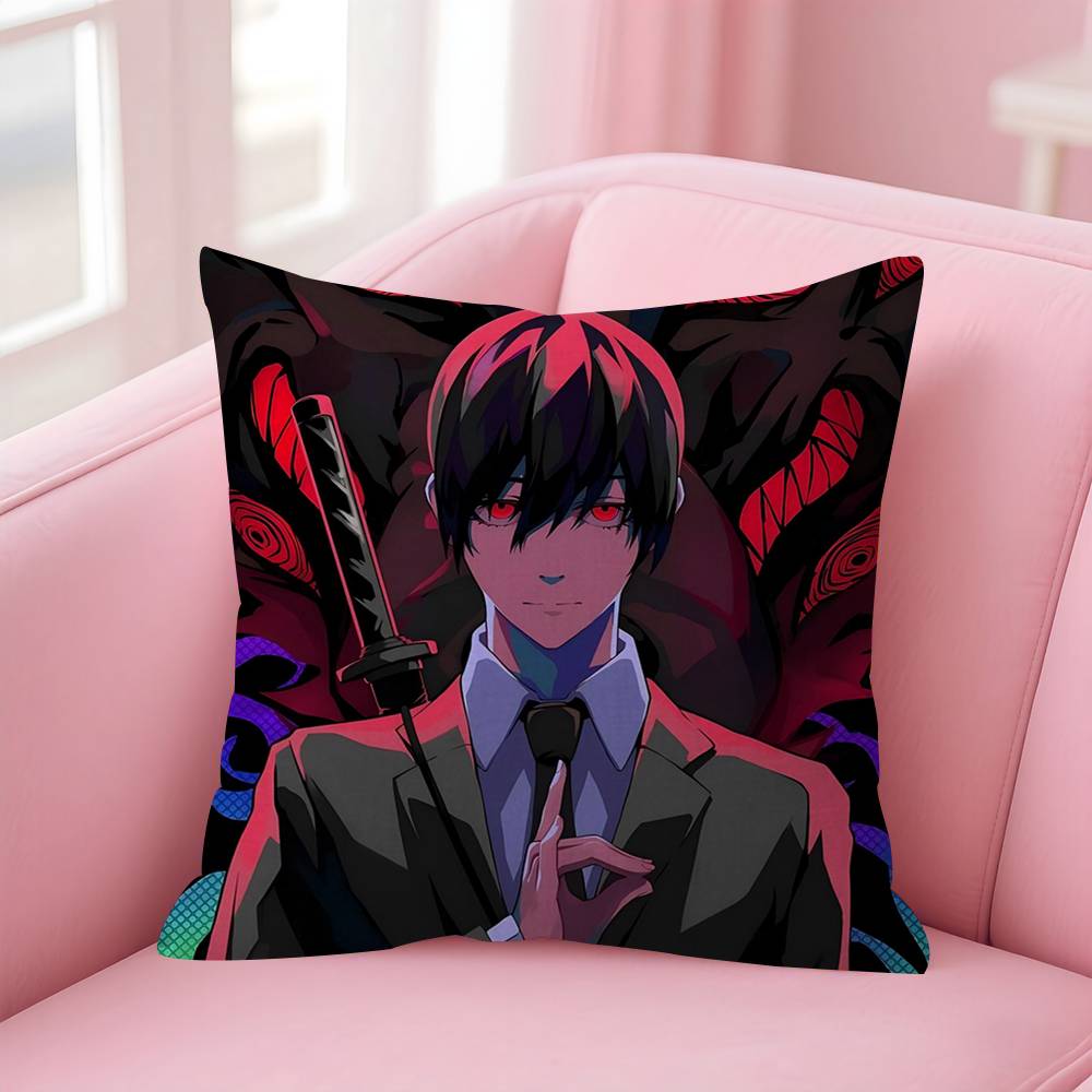 Anime CChainsaw Man The Movie Reze Arc Cushion Cover Inches Farmhouse Decor Home Throw Pillow Covers For Couch Decorations