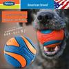Petlimit Durable Silent Rubber Dog Ball Toy with Nylon Rope