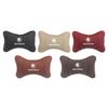 1Pcs Leather Car Interior Seat Headrest Neck Pillow For Skoda Octavia Kodiaq Karoq Superb Rapid Yeti Scala Kamiq Vision RS Fabia