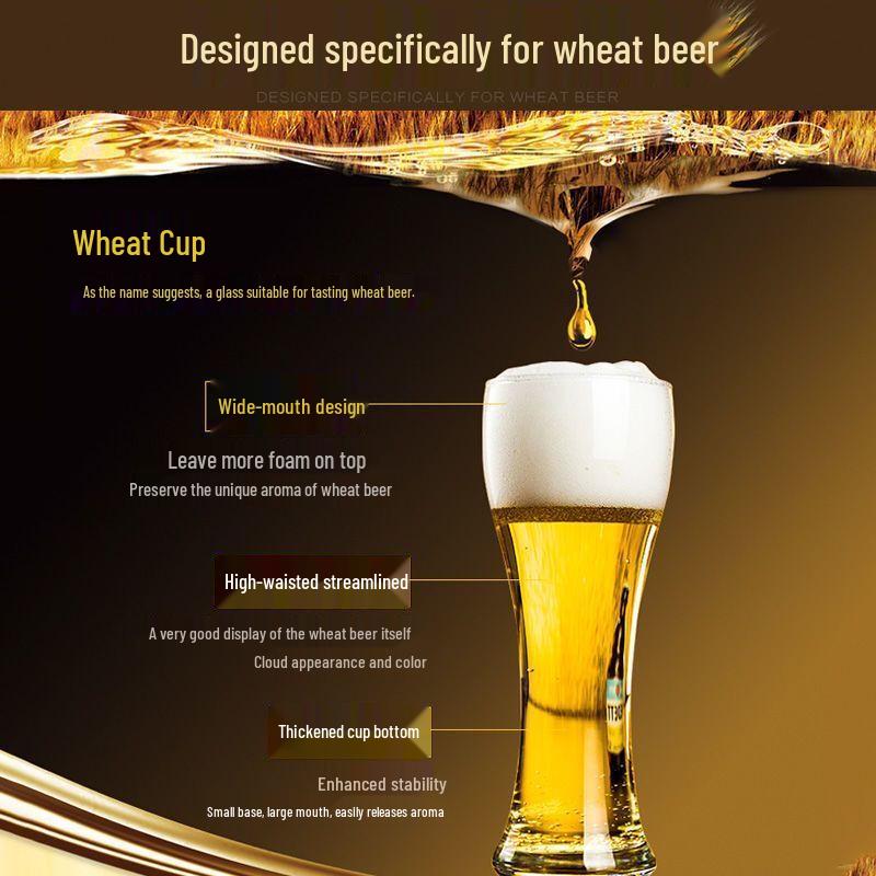 280ml Verdickte Glas Craft Beer Gläser - 3er Pack