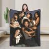 Katseye Kpop Flannel Blankets Winter  Soft Durable Bedding Throws for Children Outdoor Graphic Bedspread Sofa Bed Cover