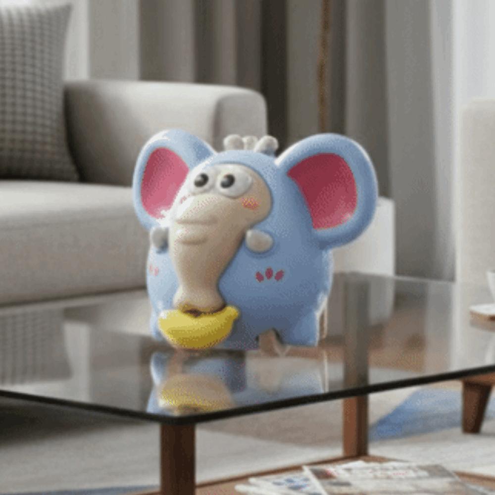 Pulling Rope Car Inertial Sliding Game Animal Clockwork Toy Pull Line Elephant Toy  Toddler