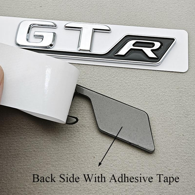 3D ABS Chrome Car Letters Badge Rear Trunk Logo GT R Sticker Emblem Decals For Mercedes Benz GT GT R Tail Marking Accessories