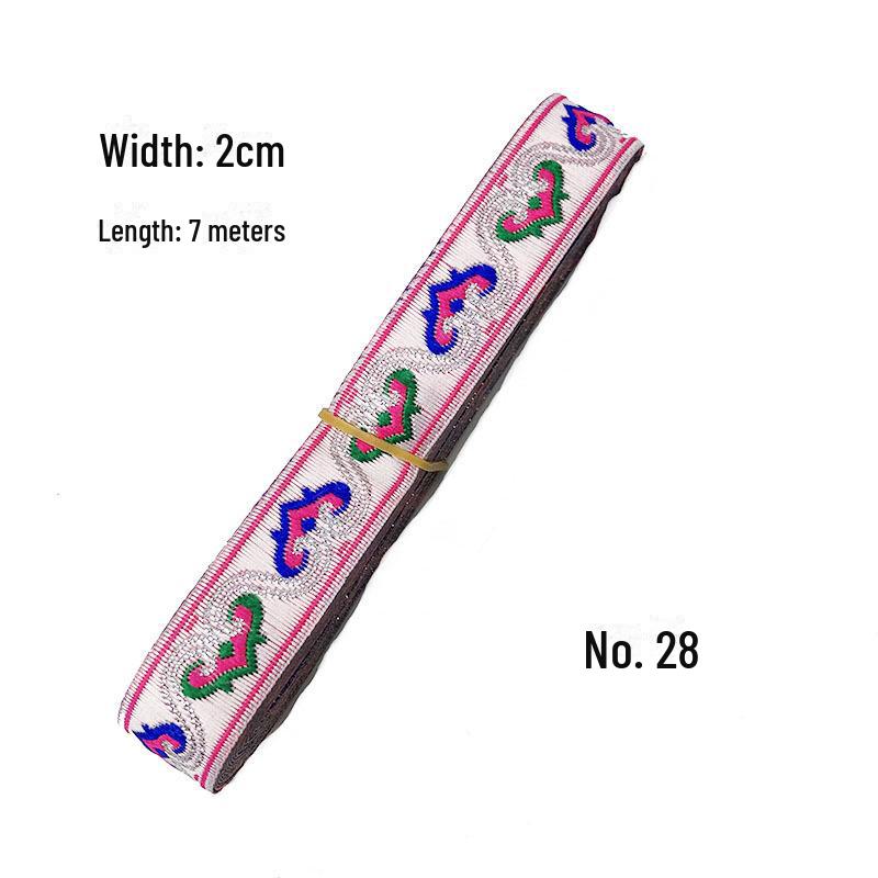 Pânză jacquard etnică: Accesorii și decorațiuni interioare Hanfu de 2 cm