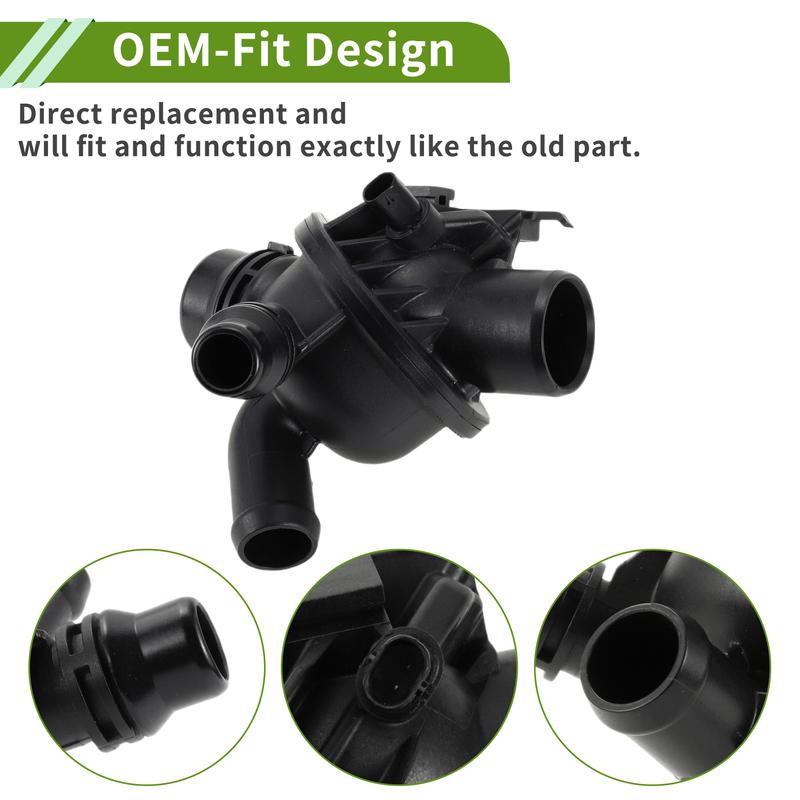 X Autohaux Engine Coolant Thermostat Housing Assembly for BMW 640i 3.0L L6 2012-2018 new