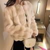 Winter Fashion Faux Fur Coat Women  Fashion Fleece Warm Feather Coats Cardigan Short Outercoat Lady Party Elegant Outfits New