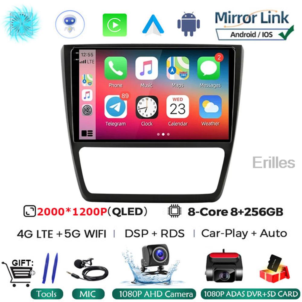 Carplay 10.1inch 2 Din Android 14 Car Radio GPS for SKODA Yeti 5L 2009 - 2014 Navigation Multimedia Player 2din AutoRadio Stereo