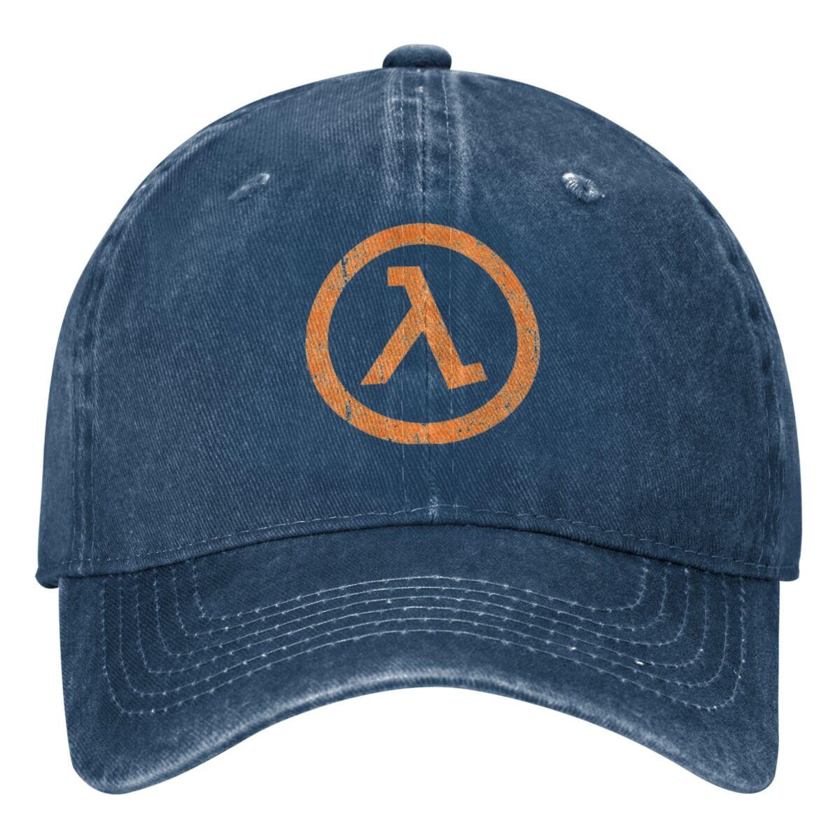 

Чорна Меза Half Life Lambda Джинсова Бейсболка Гра Зовнішній Сонце Хіп-Хоп Кепки Літо FeУнісекс Унісекс Вінтажний Козирки Бейсболки One Size