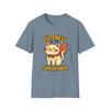 Unisex Softstyle T-Shirt Superhero Kitten Cute Funny Comic Style Graphic