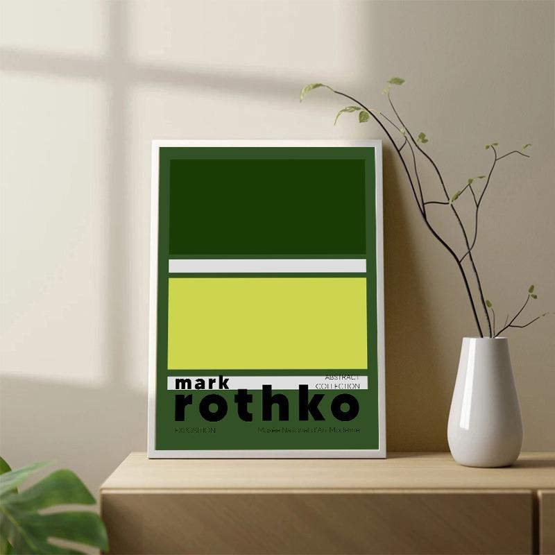 Mark Rothko Exhibition Abstract Posters and Prints Canvas Painting Minimalist Wall Art Pictures for Living Room Home Decor