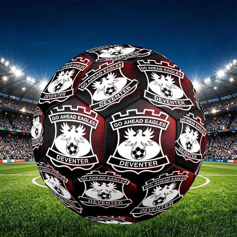 Go Ahead Eagles Print Size 5 Soccer Ball, PU Wear Resistant Football for Match Training and Daily Practice, Birthday Gift for Soccer Fans