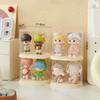 1/2/3PCS Acrylic Display Case Clear Dustproof Organizer Box for Collectibles Desktop Organizer Transparent Storage for Figures