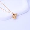 Fu gourd necklace female clavicle chain gilded hollow gourd Buddha head chubby Fu pendant necklace