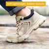 Summer Work Shoes with Protection Breathable Work Shoes with Steel Toe Safety Work Sneakers Lightweight Work Shoes for Men Gift