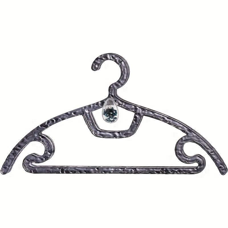 Hot Sales  Aromatherapy Clothes Hanger Traceless Home Light Luxury Plus Thick Water Ripple Clothes Hanger Support чёрный