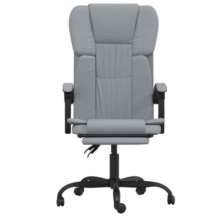 VidaXL Fauteuil Inclinable de Bureau Siège Inclinable Chaise d'Ordinateur Dossier et Repose-pied Réglables Meuble de Bureau 349617