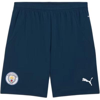 Manchester City 24/25 Shorts With Logo Pattern And Color Block Design Men Shorts Ocean-Blue 775114-54