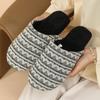 Fashion 2025 Winter New Cotton Slippers Cover Toe Ethnic Style Women's Home Indoor Slippers Large Size Slip On Comfy Women Flat Shoes
