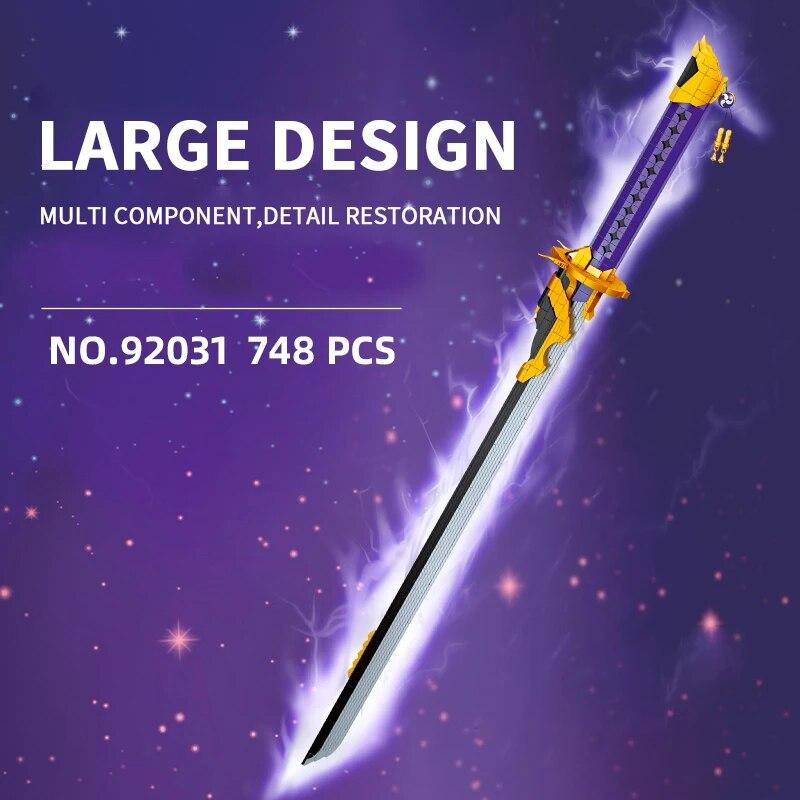748 de bucăți blocuri de construcție cu sabie Tianmu Shadow Swords MOC model de asamblare cărămizi jucării decorare desktop cadouri de Crăciun pentru copii