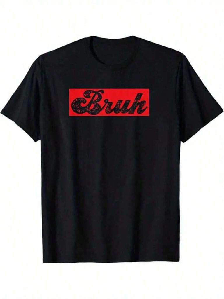 Bavlněné tričko Unisex s potiskem Bruh, Grafické tričko Unisex Oblečení pro venkovní aktivity