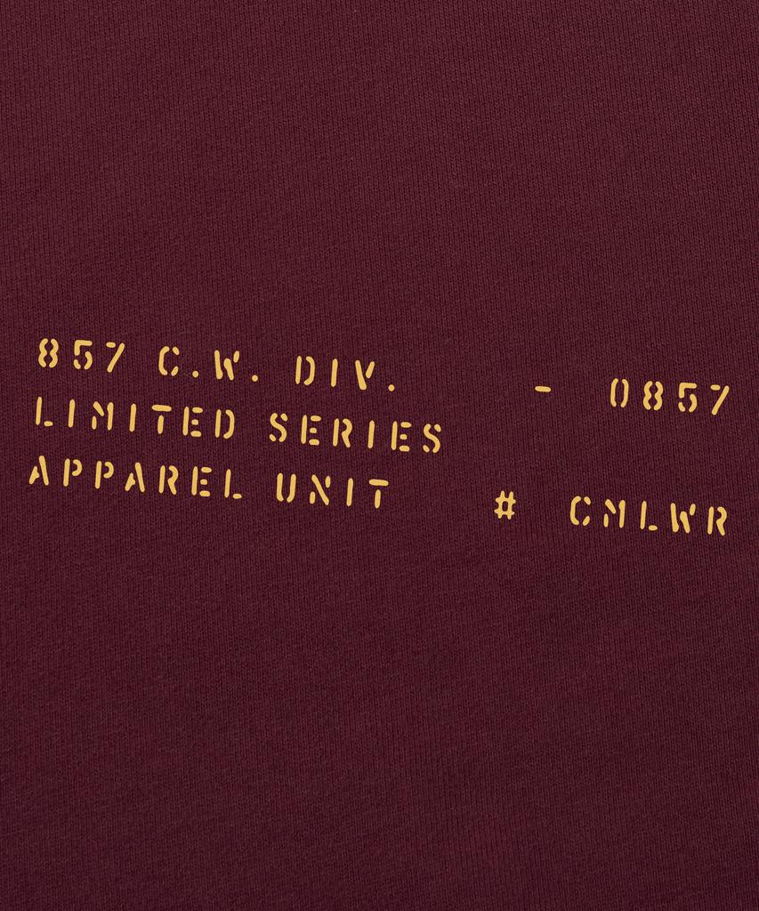No.057 Long Drop Hoodie (Burgundy)