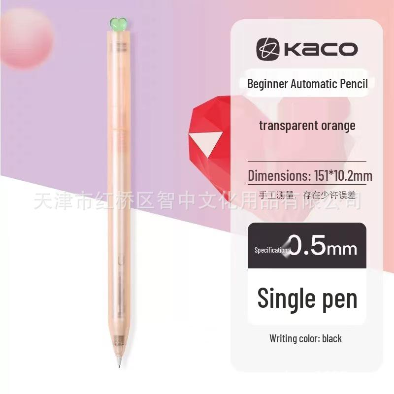 Kaco Original Intention Series 0.5mm Clear Twist-Action Mechanical Pencil