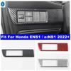 Car Head Light Lamp Switch Button Decor Panel Cover Trim Carbon Fiber Look Accessories Interior For Honda ENS1 / e:NS1